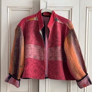 Quilted long sleeve crop jacket by SaPeyKa - one size fits most